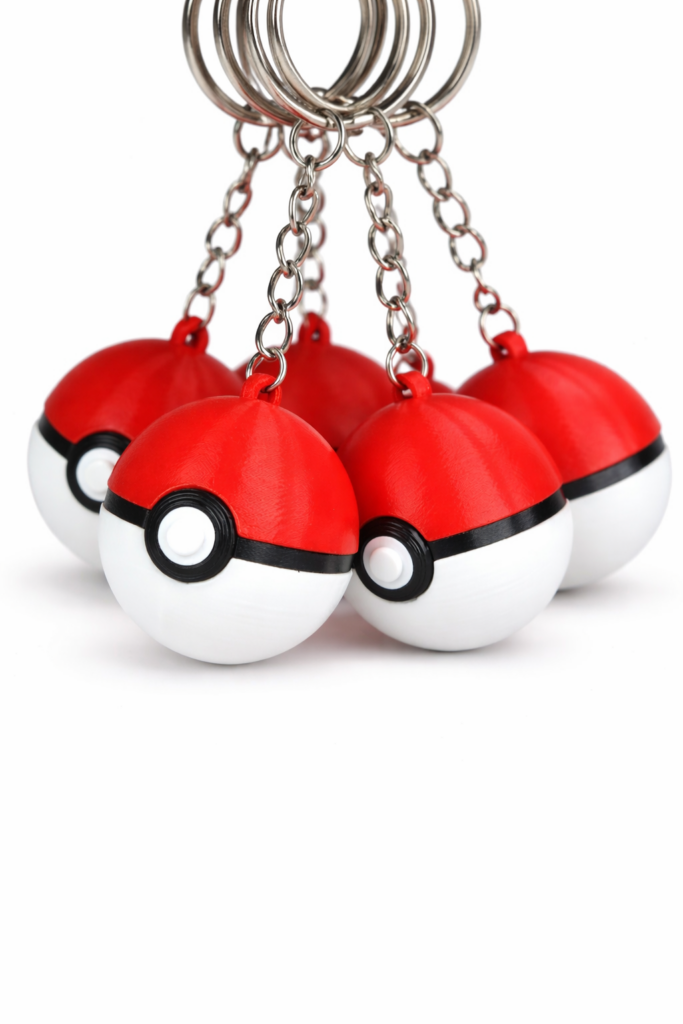 3D Monster bal sleutelhanger