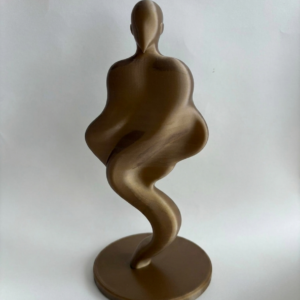 Simpele ziel luxe woondecoratie - Abstract Sculptuur Brons-look