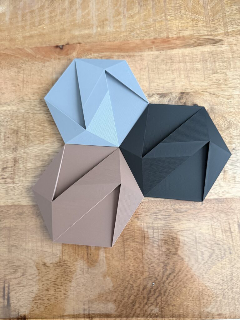 3D Wandelementen - Hexagon